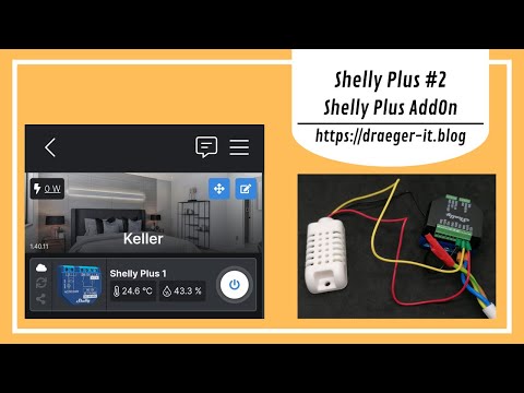 Einrichten eines Shelly AddOn am Shelly Plus 1 in der Android App