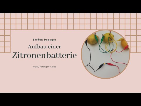 Aufbau einer Zitronenbatterie