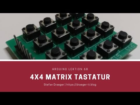 4x4 Matrix Tastatur am Arduino Leonardo