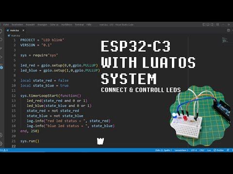 How to connect and code leds via lua at ESP32-C3