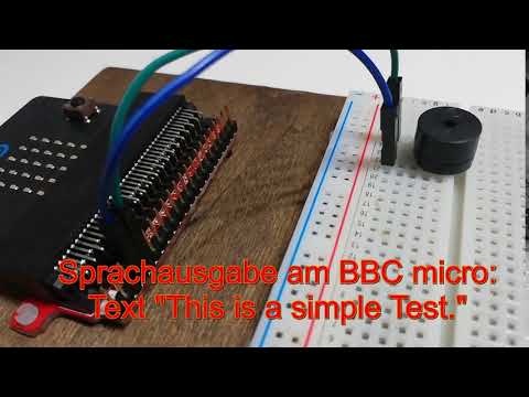 BBC micro:bit Sprachausgabe mit Piezo Buzzer