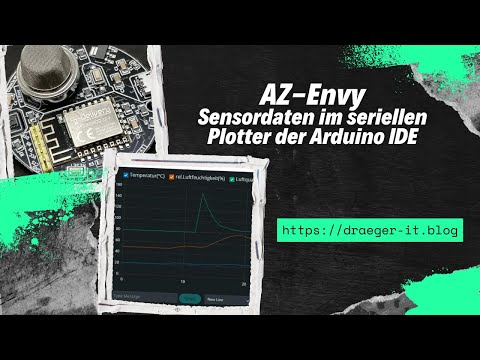 AZ-Envy programmieren - Ausgeben der Sensordaten im seriellen Plotter