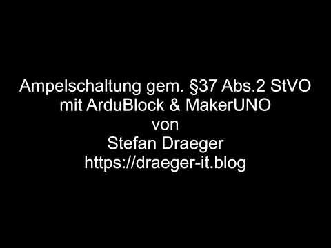 Ampelschaltung mit ArduBlock und dem MakerUNO