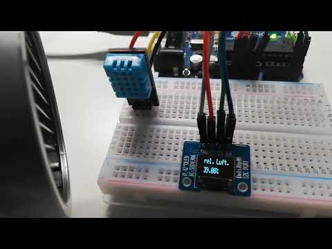 DHT11 Sensor und 0,42 Zoll OLED Display am Arduino UNO