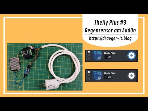 Shelly Plus AddOn mit Regensensor