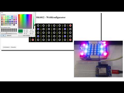 Weboberfläche zum konfigurieren des SK6812 RGB LED Shields