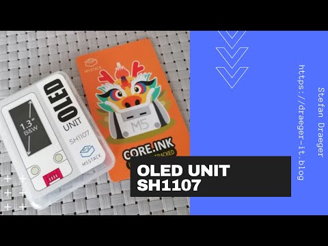 programmieren der OLED UNIT SH1107 von M5Stack mit UIFlow