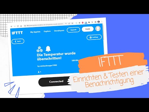 Einrichten &amp; Testen eines Webhooks in IFTTT