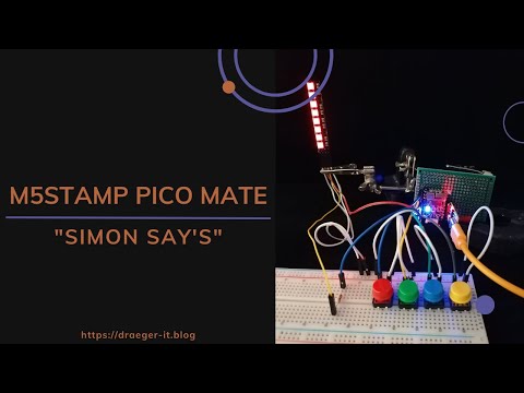 M5Stamp Pico Mate - Game &quot;Simon say&#039;s&quot;