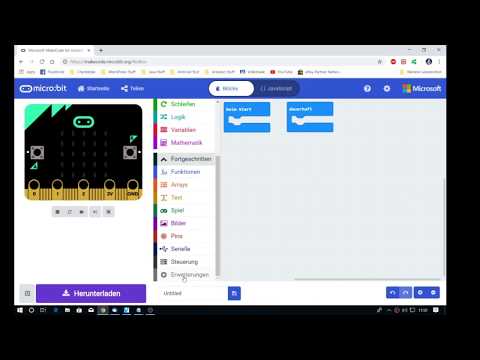 micro:bit Editor &quot;MakeCode&quot; implementieren von Bluetooth