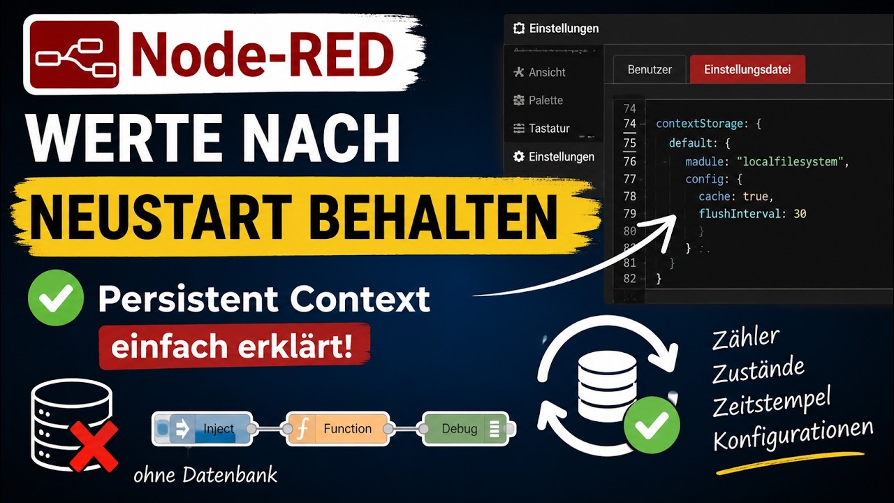 Node-RED Context nach Neustart behalten – so geht’s