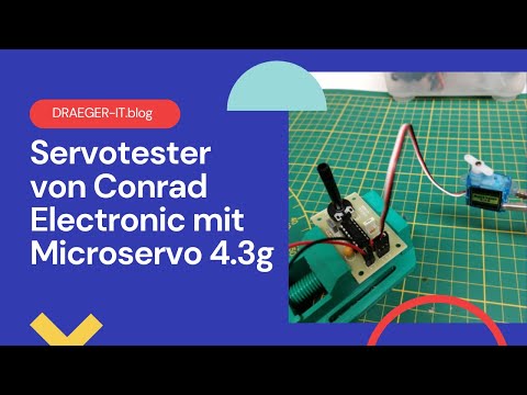 Servotester von Conrad Electronic mit Microservo 4,3g