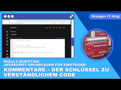 Shelly Scripting – JavaScript-Grundlagen für Einsteiger: Kommentare