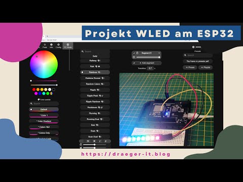 Projekt WLED auf einen ESP32 flashen