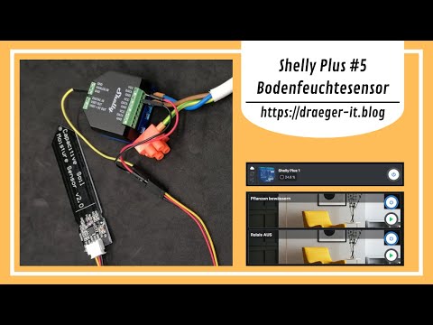 Shelly Plus AddOn mit Bodenfeuchtesensor