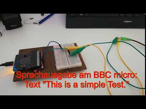 BBC micro:bit Sprachausgabe auf einem Aktivlautsprecher