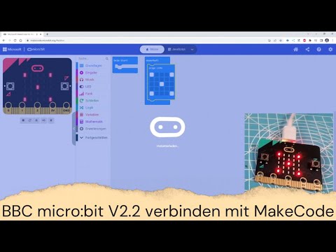 BBC microbit v2.2 verbinden mit MakeCode aufbauen