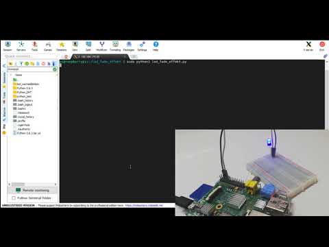 Raspberry PI - LED mit Fade-Effekt