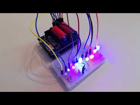 LED Lauflicht am Arduino Leonardo mit Batteryshield