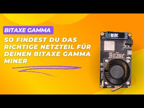 So findest du das richtige Netzteil für deinen Bitaxe Gamma Miner