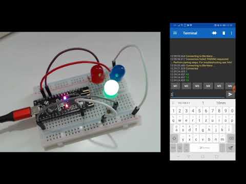 BLE-Nano, verbinden und LEDs steuern