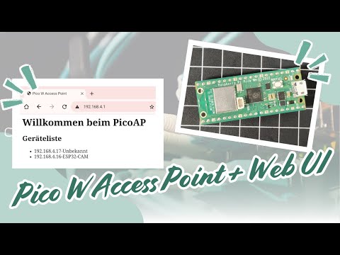 Raspberry Pi Pico W als WLAN-Hotspot mit Weboberfläche – Geräte im Netzwerk anzeigen