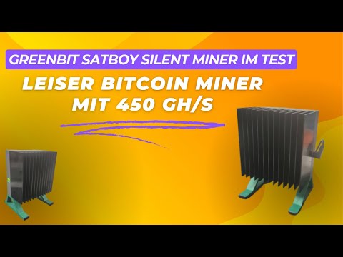 GreenBit Satboy Silent Miner im Test: Leiser Bitcoin Miner mit 450 GH/s