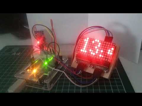 Arduino LED Uhr mit Max7219 Shield