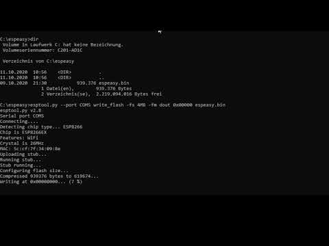 Aufspielen von ESPEasy auf eine Microcontroller
