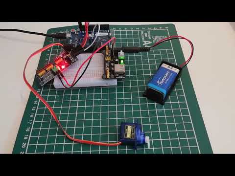 PWM Servo Driver Shield PAC9685 mit einem Servo