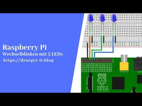 Raspberry PI Tutorial - Wechselblinken mit 3 LEDs