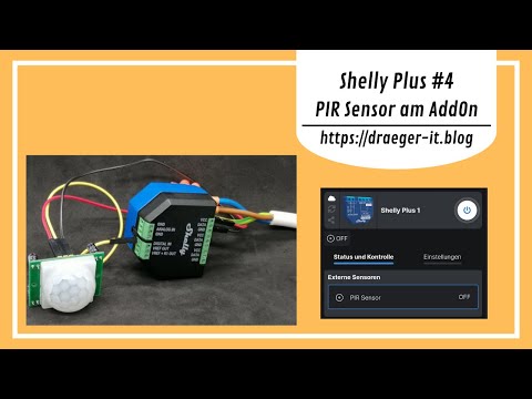 Shelly Plus AddOn mit PIR Sensor