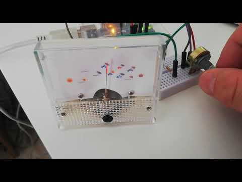 Steuern eines Drehspulinstrumentes mit einem Drehpotentiometers und einem Arduino UNO