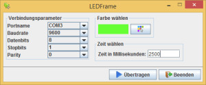 Java Anwendung LEDFrame