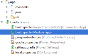 Gradle build Datei.