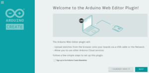 Arduino WEB Editor Plugin installieren