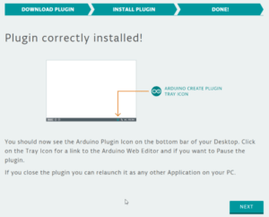 Arduino WEB Editor Plugin_installieren fertigstellen