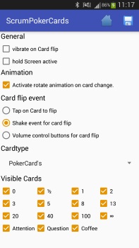 Android App "ScrumPokerCards"