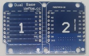 Wemos D1 mini "Dual Base Shield"