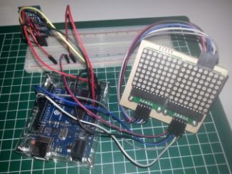Aufbau der Schaltung für die LED Matrix Uhr