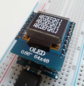 Wemos D1 mini OLED Display Shield mit Text