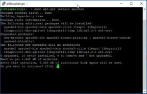 Installieren von Apache2 auf dem Raspberry PI