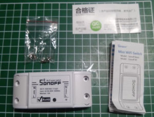 Sonoff Basic Wifi Switch - unboxing
