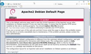 Test des Apache2 Server
