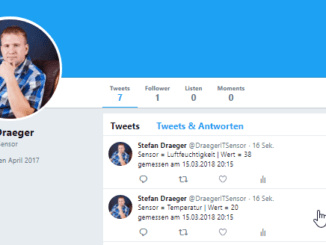 Twitter Nachricht vom NodeMCU