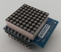 Wemos D1 mini Shield: 8x8 LED Matrix