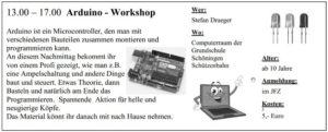 Arduino Workshop im JFS Schöningen