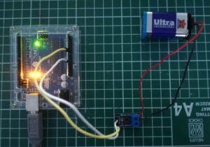 Aufbau Spannungssensor am Arduino UNO