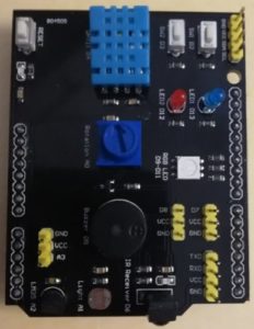 Arduino Multishield Version mit Temperatursensor und RGB LED usw.