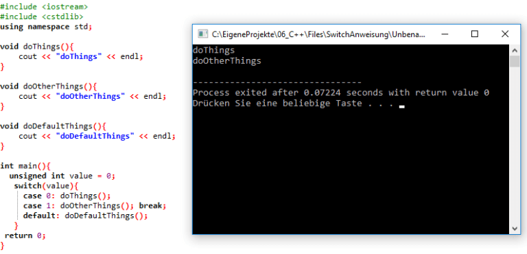 Arduino Programmierung: switch Anweisung - Technik Blog